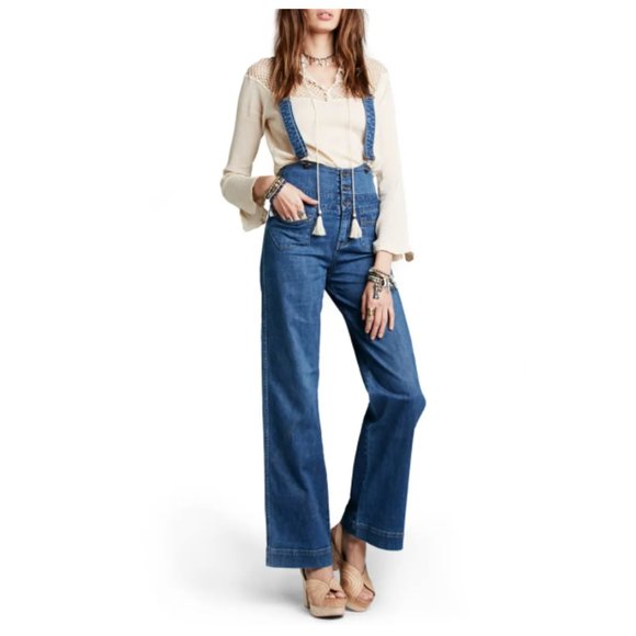 free people flare overalls